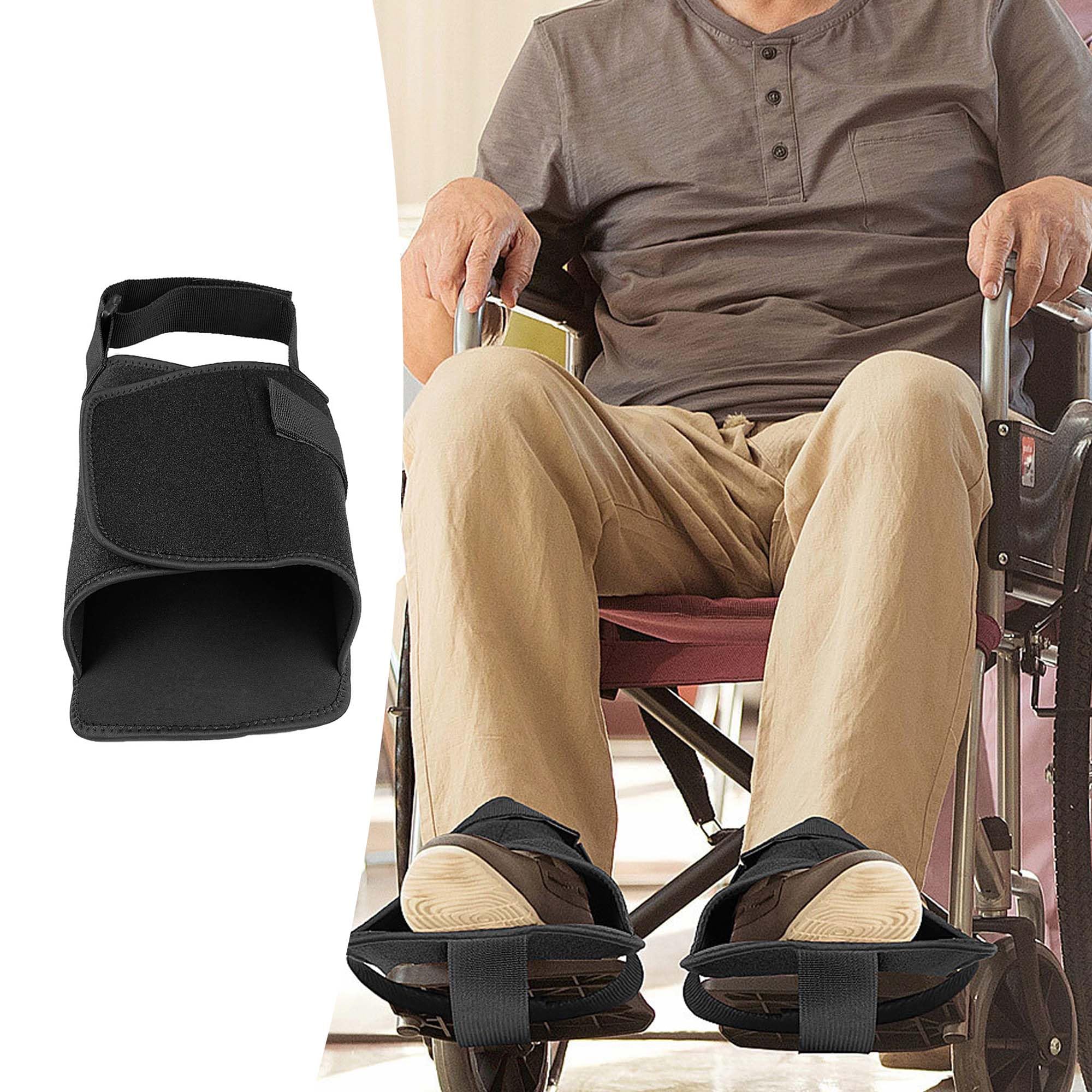 2 Piezas correas para Soporte De Zapatos para Silla De Ruedas Correa De Sujeción Del Reposapiés Para Silla De Ruedas para Zapatos De Silla De Ruedas Correas Protege Los Pies (Negro)