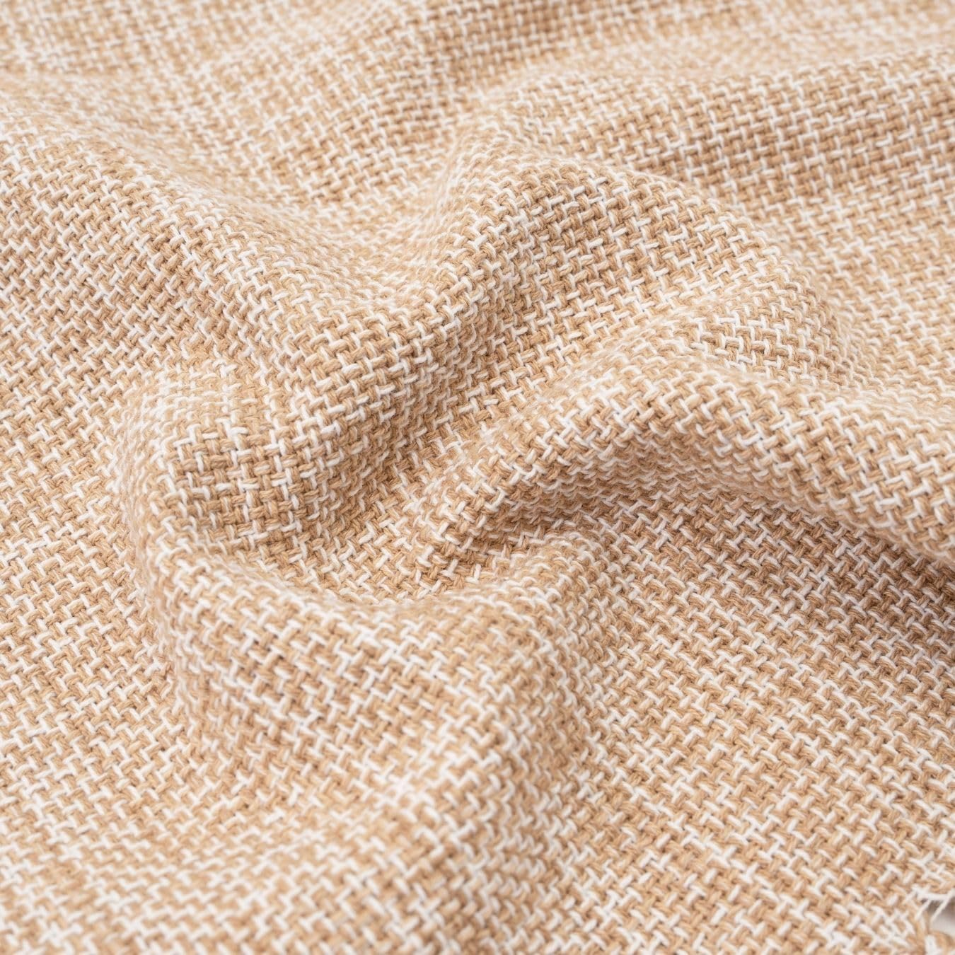 100% Cotton Table Runner - 72x13 Inch, Chambery Textured Table Runner, Durable & Elegant for Dining Table, Wedding, Restaurant, Oeko-TEX Certified - Taupe