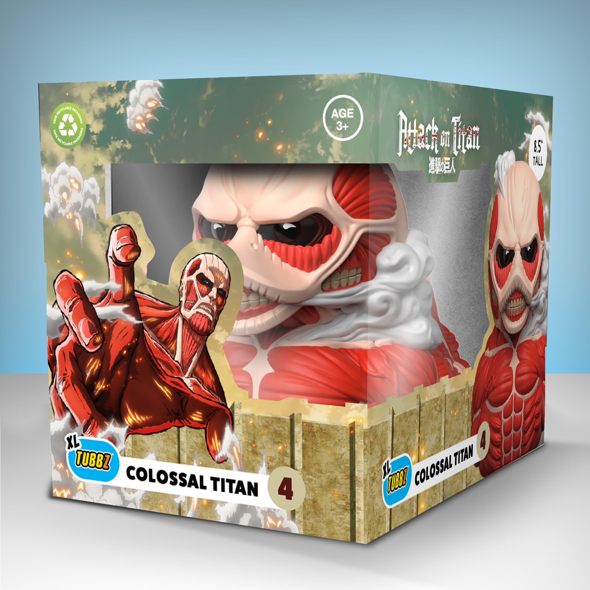 TUBBZ XL: Attack On Titan - Colossal Titan Giant Cosplaying Rubber Duck Collectible Figure, Colossal Titan (Xl), 9.5 inches - Image 2