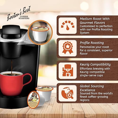 Miniatura 4 de Boston’s Best - Vanilla Hazelnut Delicious Medium Roast Flavored Gourmet Coffee Compatible with Keurig Coffee Maker, 1 Count (12 Single Serve Cups)