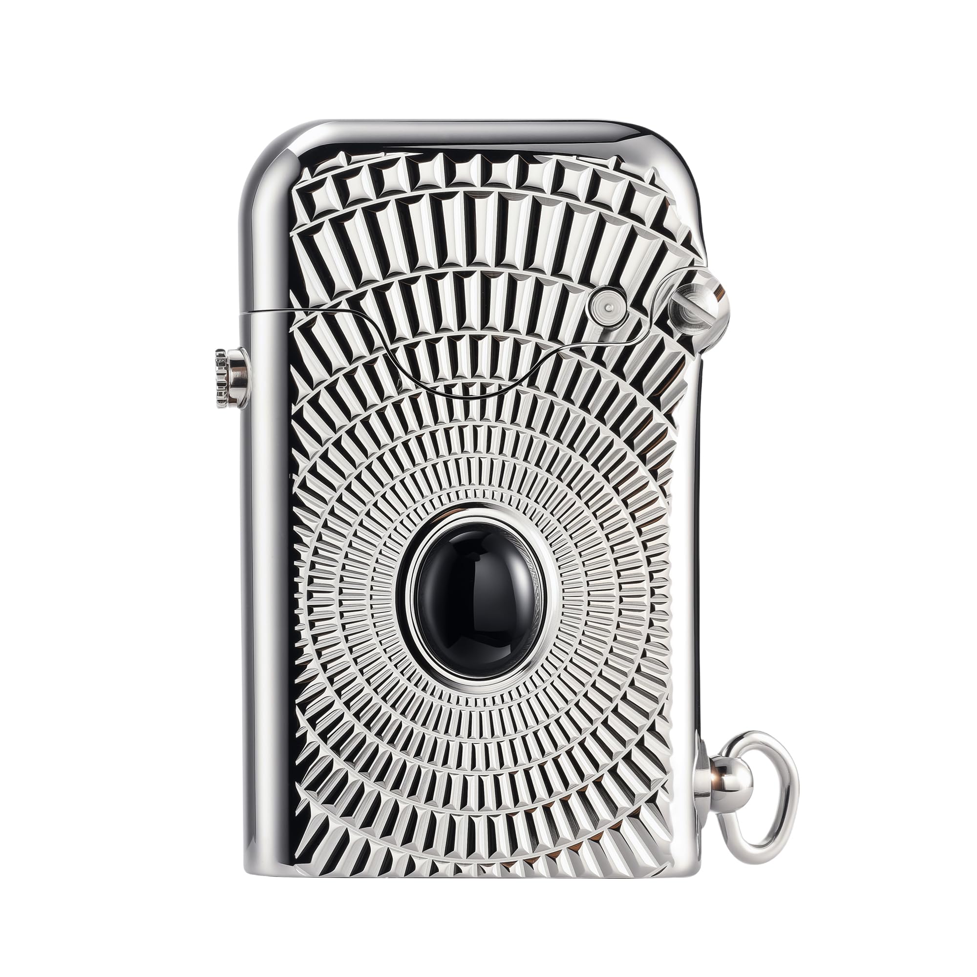 Automatic Ignition Classic Vintage Brass Kerosene Lighter Refillable Soft-Flame Safety Lock Relief Carving Inlay Unique Luxury Fathers Gift