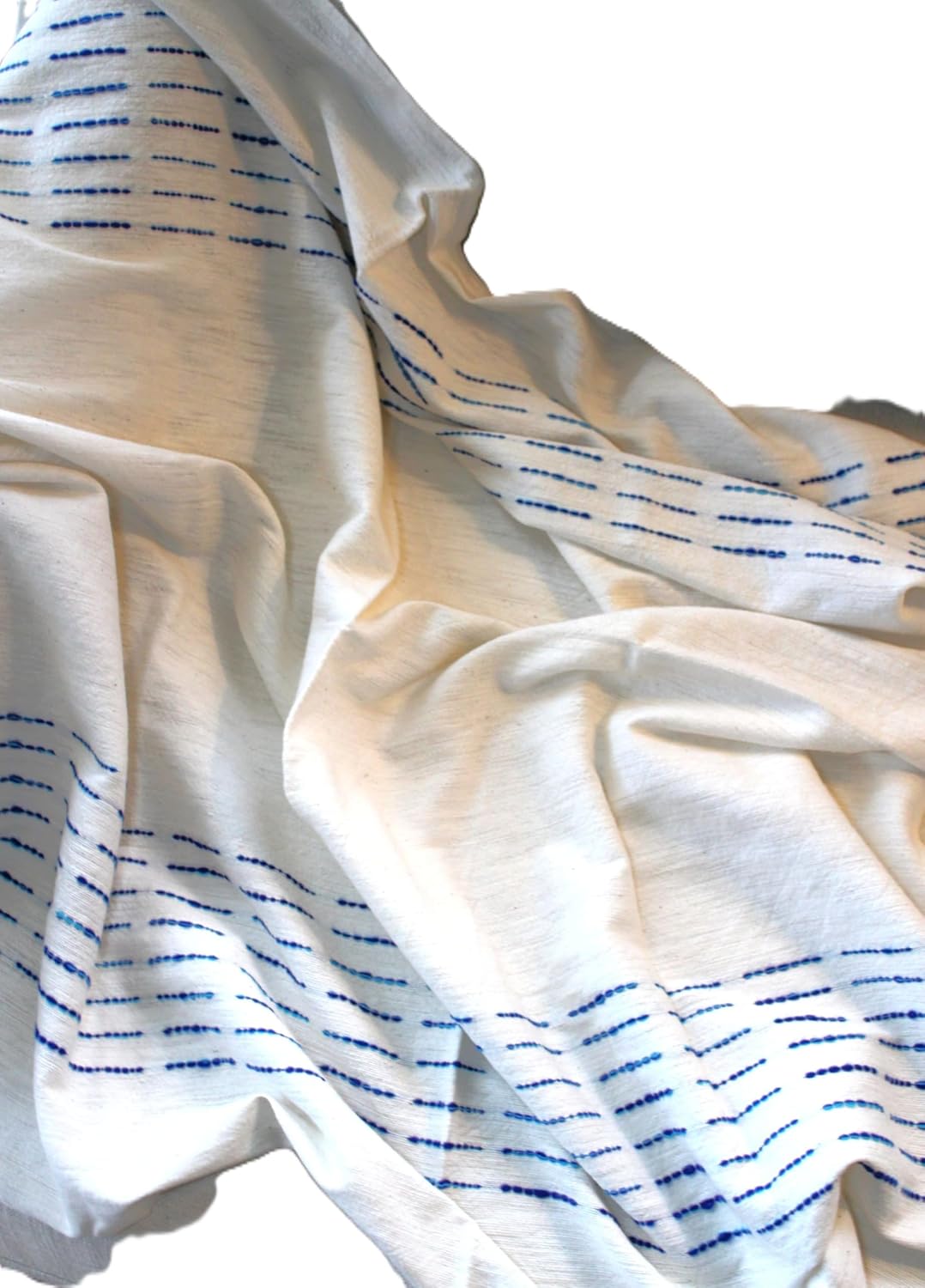 Handwoven Baby Blanket, 100% Cotton Soft Newborn Throw, Lightweight Ethiopian Artisan Blanket, (38” x 34”) (Soft Pink Stripe)