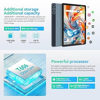 Amazon.co.jp: 2025年最新Android 14タブレット、デュアルSIM