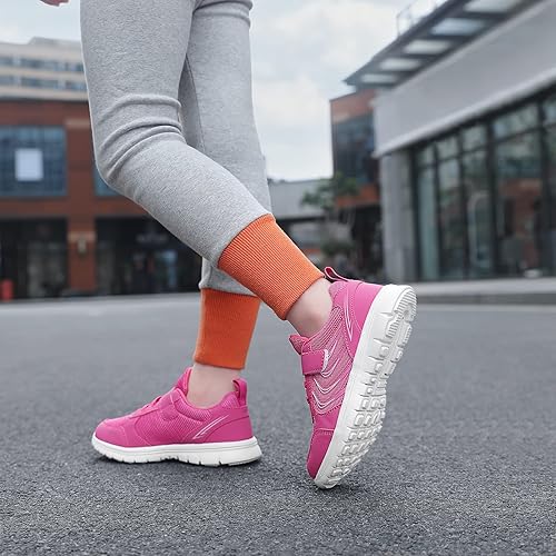 Miniatura 6 de hecodi Tenis deportivos para niños, ligeros, transpirables, con correa lavable, para correr, caminar