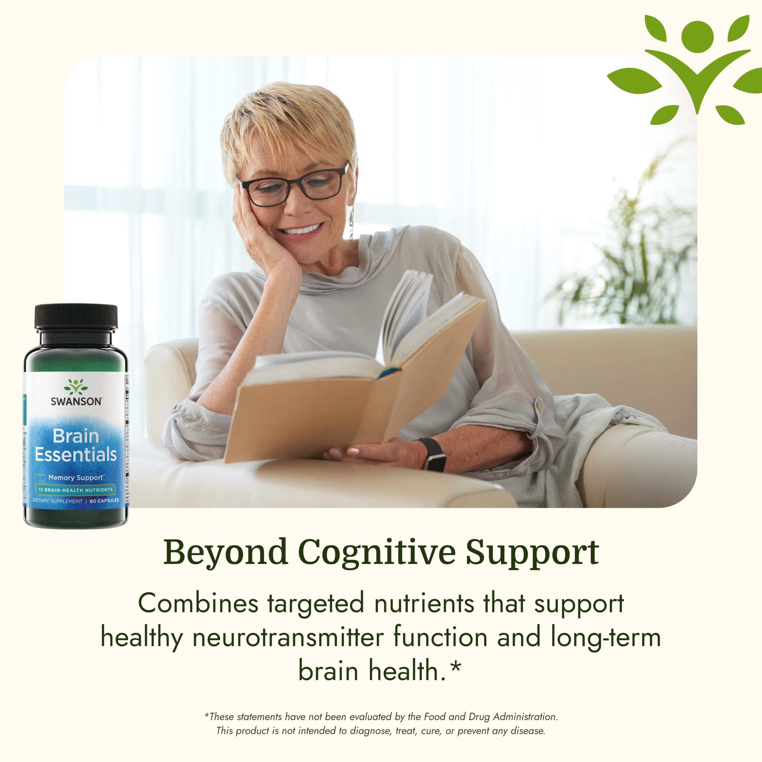 Swanson Brain Essentials, Memory Support, 60 Veg Capsules — Amazon image 5
