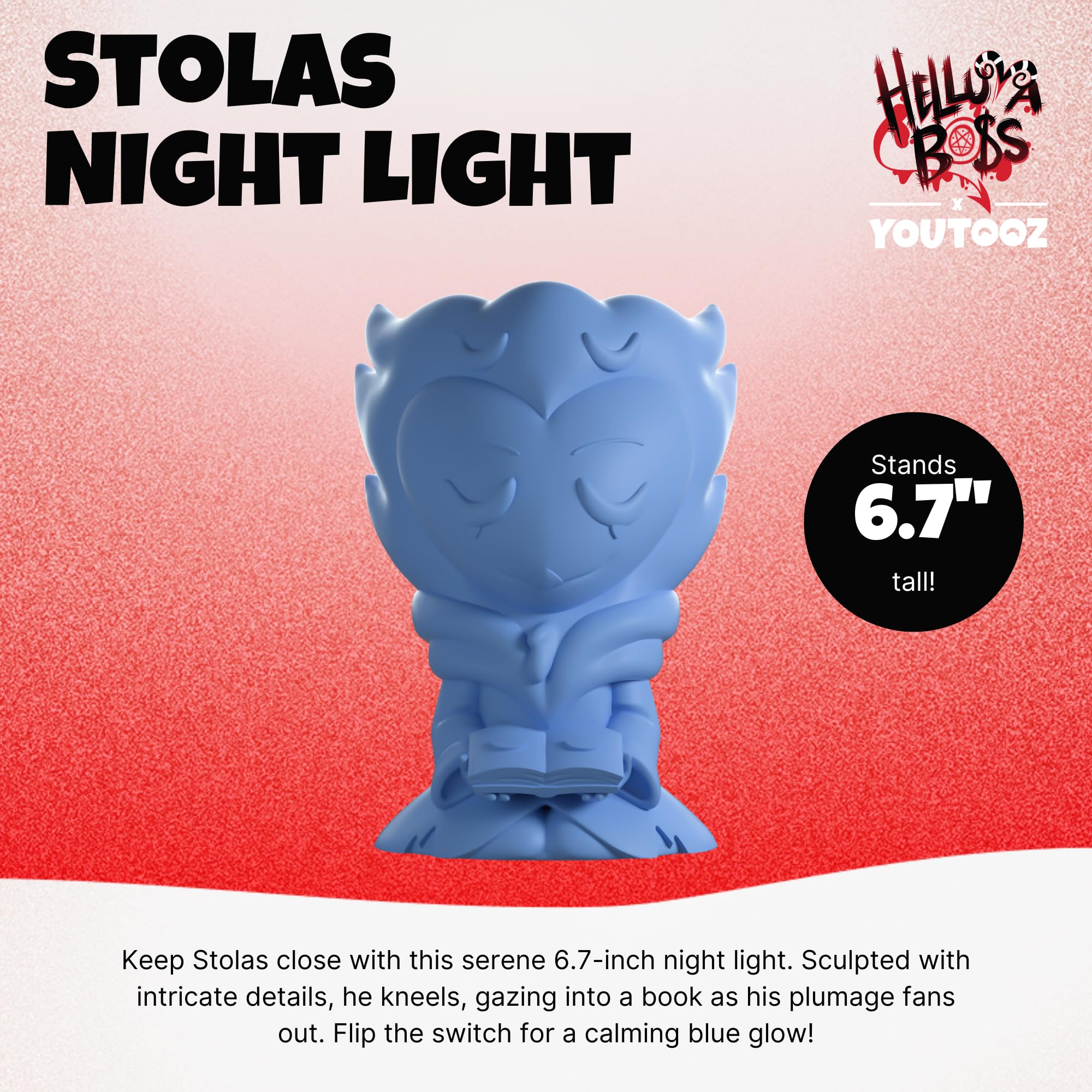 Youtooz Helluva Boss Stolas Night Light, Modern Plastic Battery