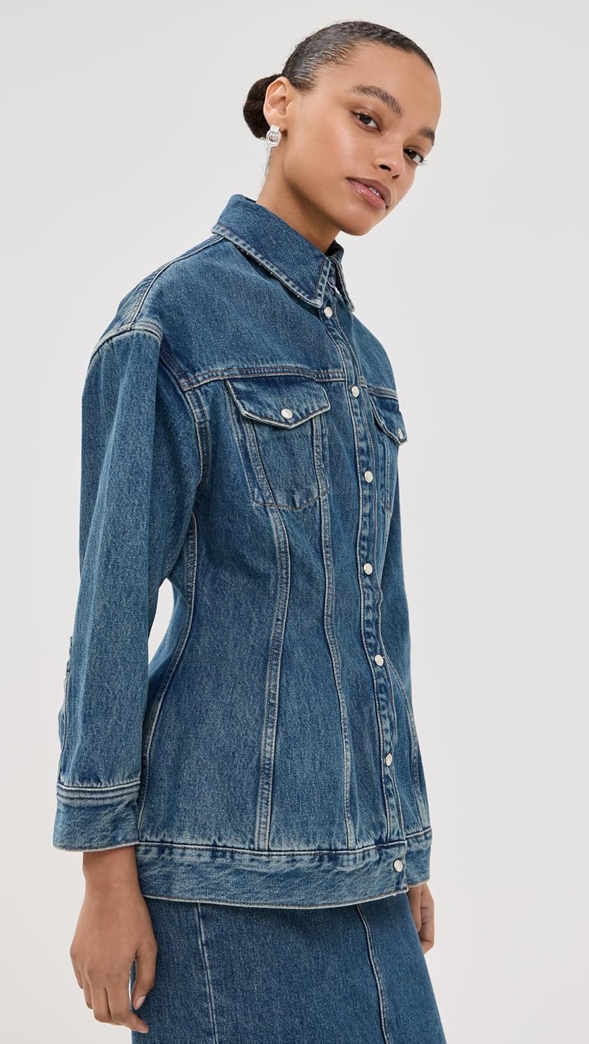 WARDROBE.NYC Women's Denim Contour Jacket - Image 4