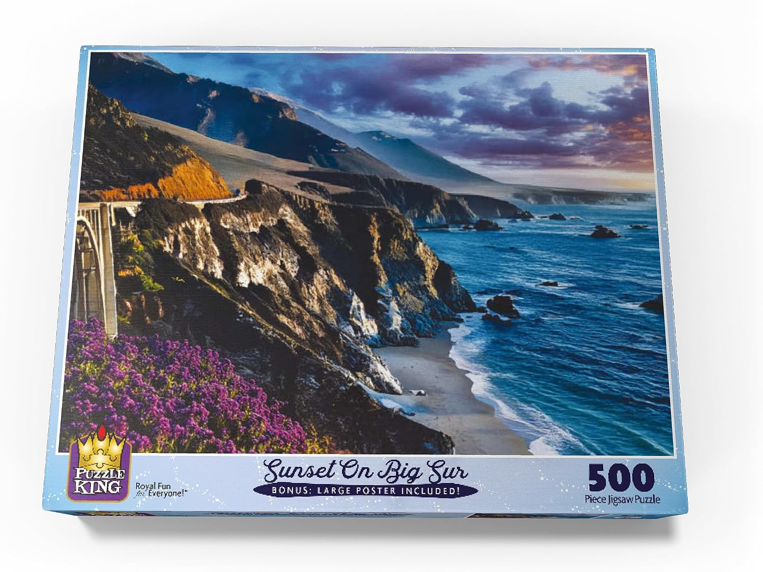 MyPuzzle Sunset On Big Sur - Premium 500 Piece Jigsaw Puzzle for Adults