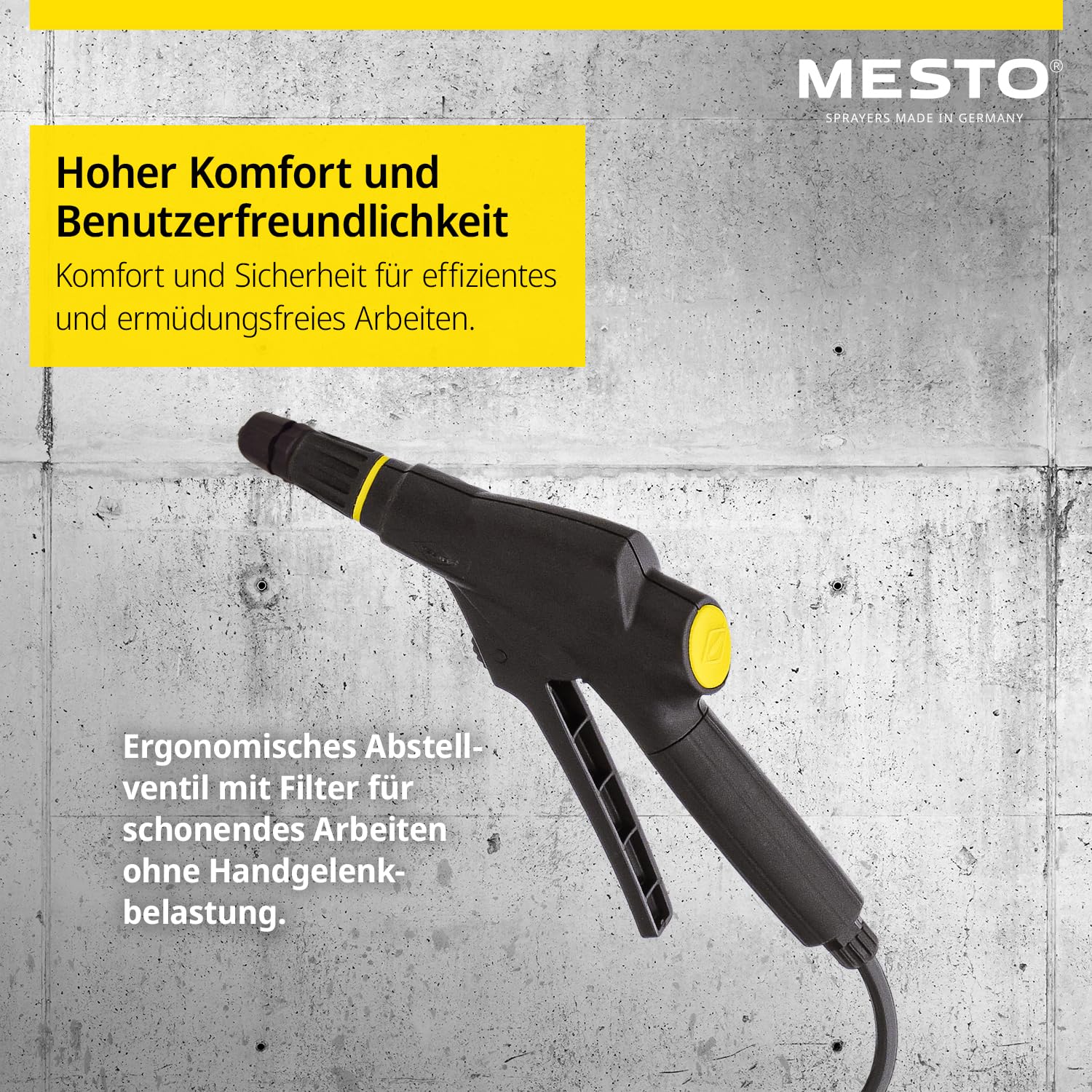 MESTO Belt HELD Plus 1,5 Pulverizadores de 1,5 l, botella de pulverización para bomba, 3 bar, botella de spray portátil industrial, pulverizador de ácido, limpiadores y desinfección, pulverizador de