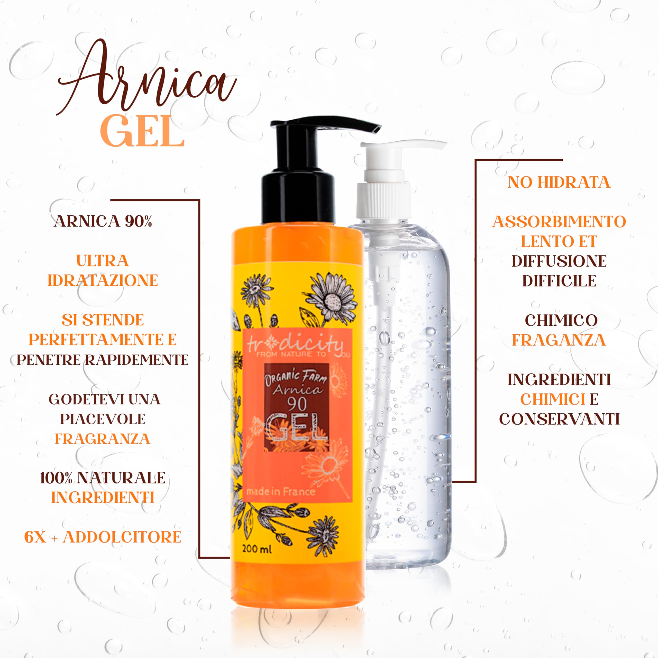 Gel di Arnica Montana al 90% 2000 ml Balsamo ad Alta Concentrazione Alleviare Tensioni Muscolari Gambe Stanche Rilassamento Recupero Muscolare Dopo l'Allenamento Sportivi