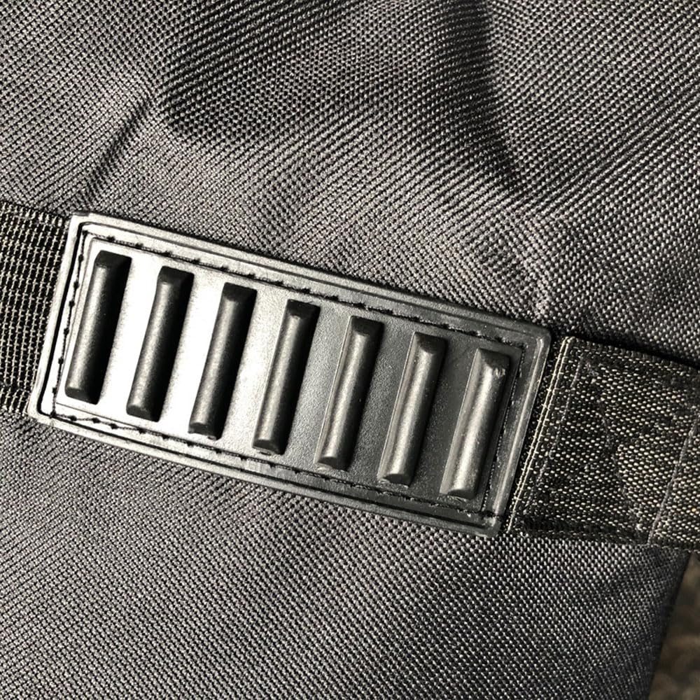 Borsa a fisarmonica per 120 basso fisarmonica, custodia imbottita per fisarmonica, in tessuto oxford impermeabile, zaino con spallacci, borsa per accessori, borsa per strumenti per adulti, Nero