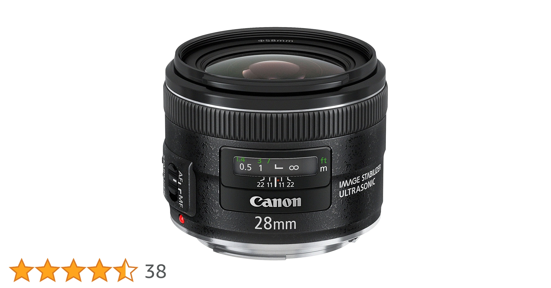 Canon EF 28mm f/2.8 IS USM レンズ Canon EF 28mm f/2.8 is USM Wide Angle Lens : Amazon.ca