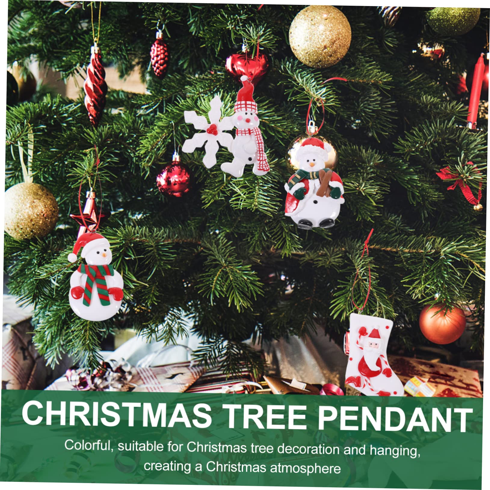 PRETYZOOM 3 Set Di Mini Decorazioni Natalizie in Feltro Per Albero Di Natale Ornamenti Da Appendere Pendenti Decorativi Riutilizzabili Per Decorazioni Per Albero Di Natale 4 Pezzi * 3