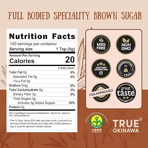 Miniatura 2 de Haitai Azúcar 'Longevity Island' ~ Blue Zone Food, Japan's 'Black Sugar', sabor profundo, oscuro y potente ~ 17.64 oz tipo polvo