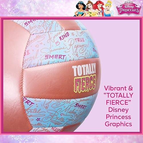 Miniatura 3 de Disney Princess - Pelota de voleibol para niños, tamaño 4, totalmente feroz, suave al tacto, pelota de entrenamiento deportivo juvenil para uso en