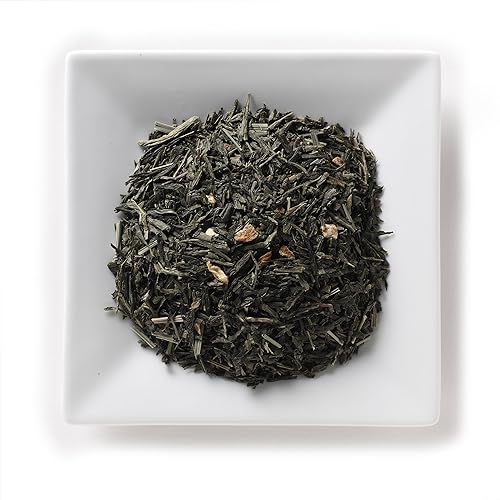 Mahamosa Lemon Sencha Tea 2 oz – Mezcla de té verde con sabor a hojas sueltas (con té verde, cáscara de limón, hierba de limón, sabor natural a