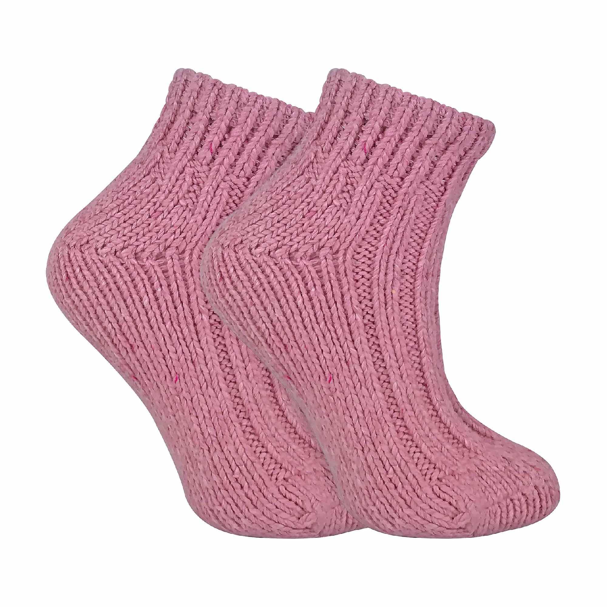 Sock Snob - Ladies Chunky Knit Winter Warm Low Cut Wool Ankle Boot Socks