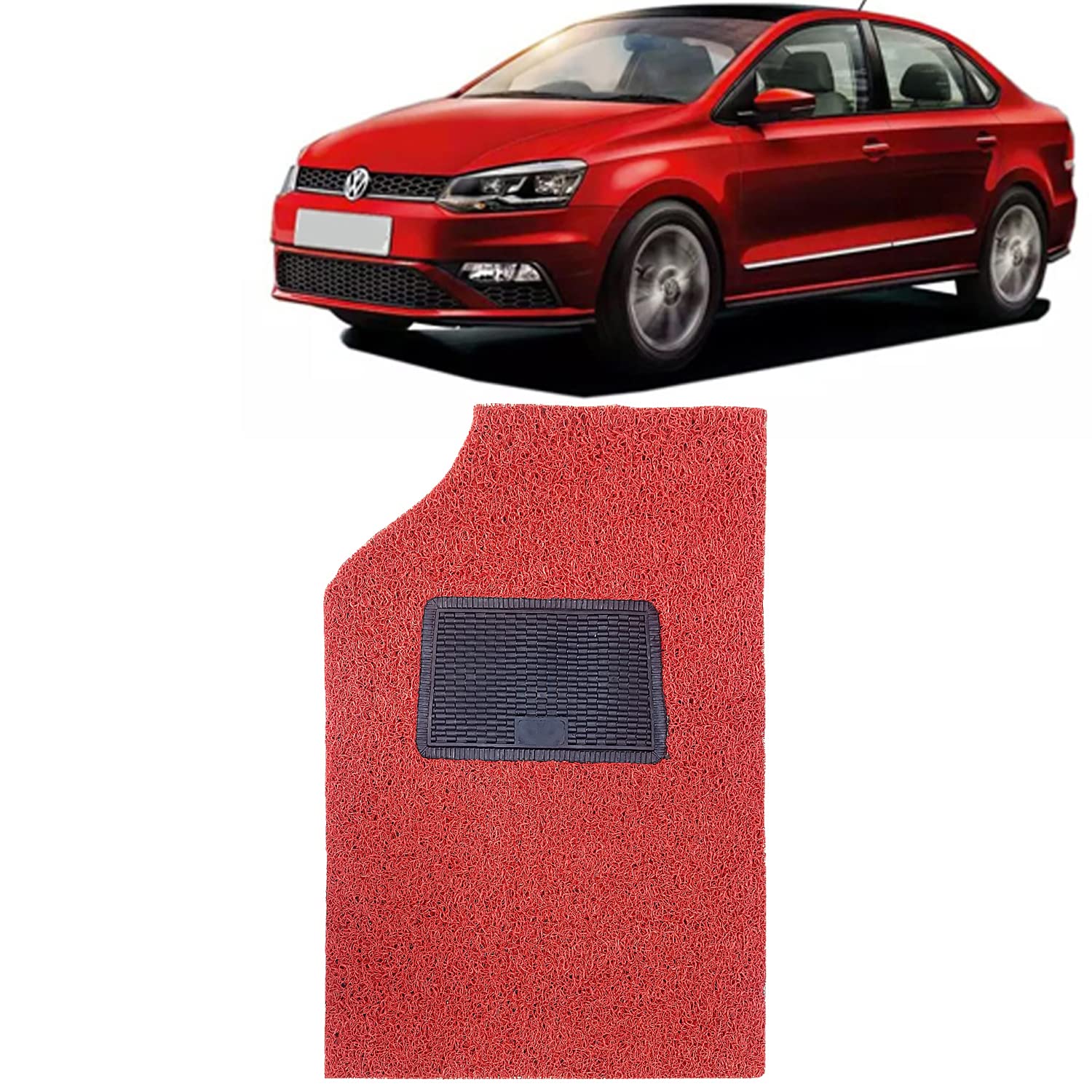 Kingsway Noodle/Grass Polyvinyl Chloride Car Floor Mats for Volkswagen