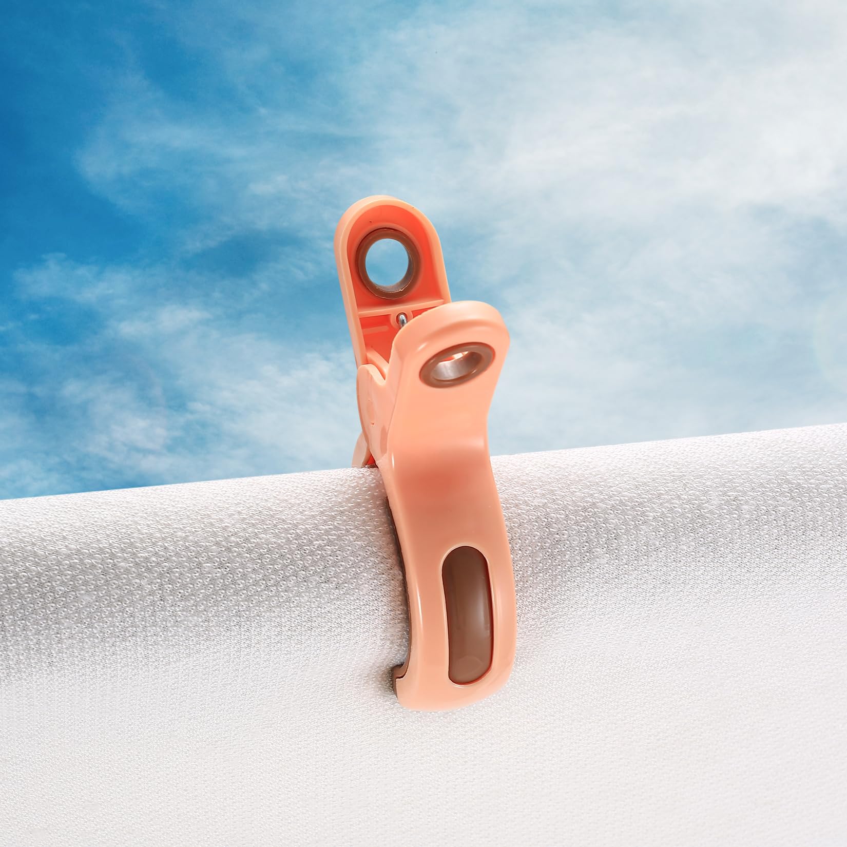 Grandes Pinzas, Clips de Toalla para Tumbonas de Playa, Sujetadores de Toallas de Playa, Duraderas Pinzas de Ropa a Prueba de Viento para Tumbonas de Playa, Ropa de Cama, Sillas de Piscina (10)