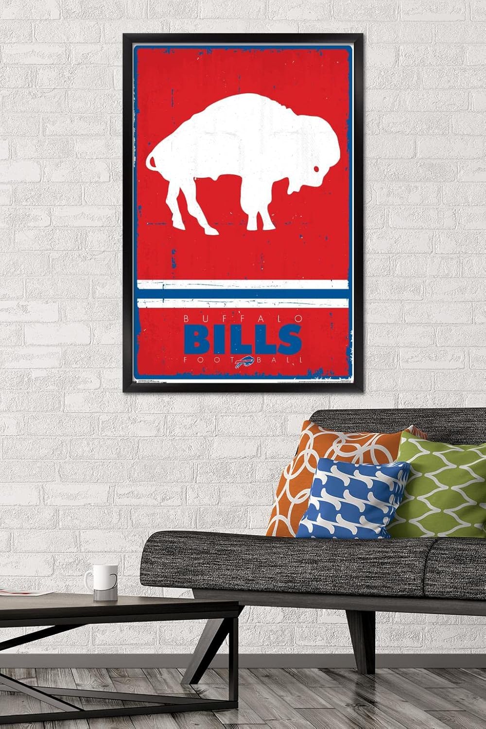 Trends International Wall Poster Buffalo Bills Retro Logo, 22.375 x 34