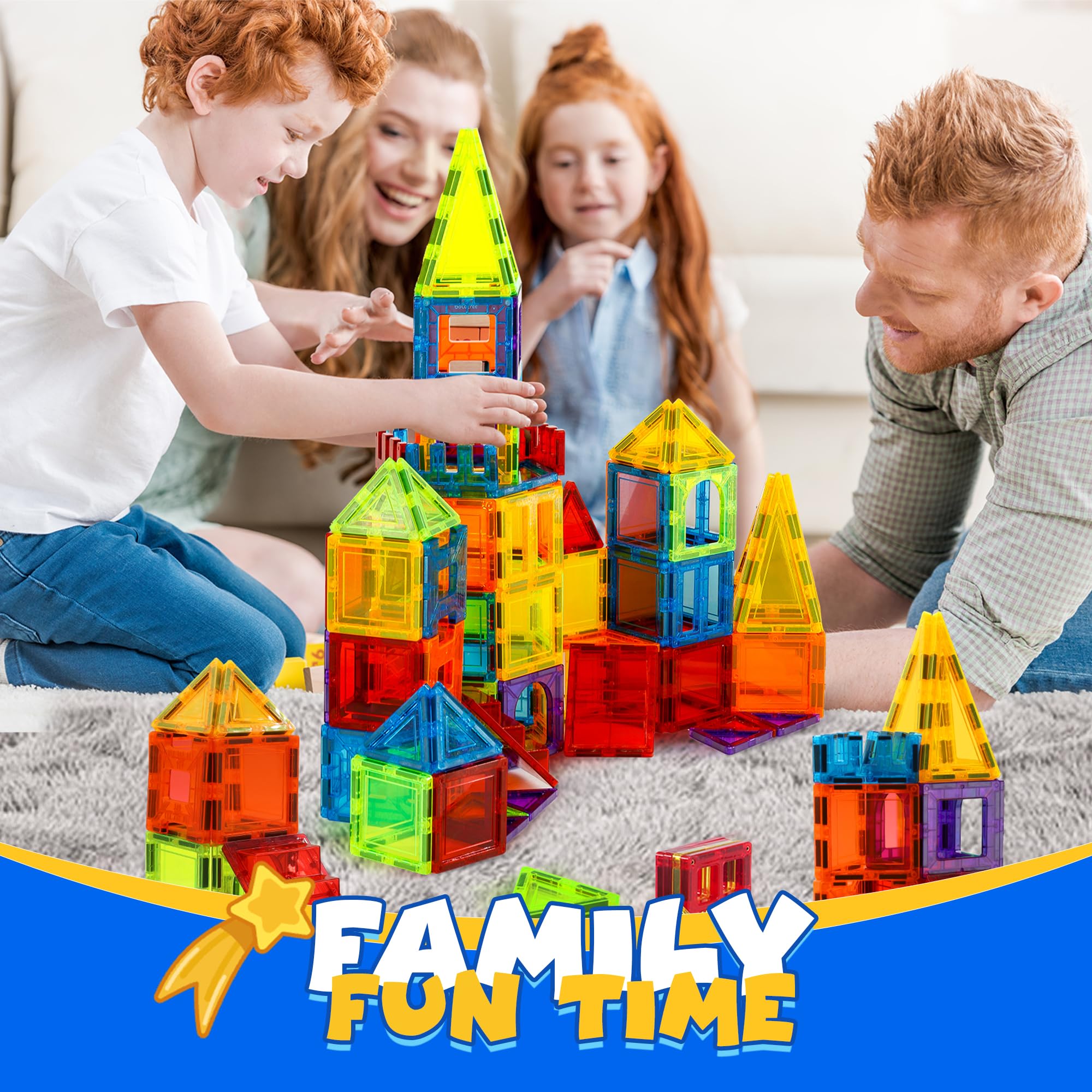 Magneo® Blocchi Magnetici 120 Pezzi  2 Auto  - Costruzioni Magnetiche Per Bambini 3 Gioco Creativo Con Magnetic Tiles Blocco Da Costruzione Educativo Idea R 2