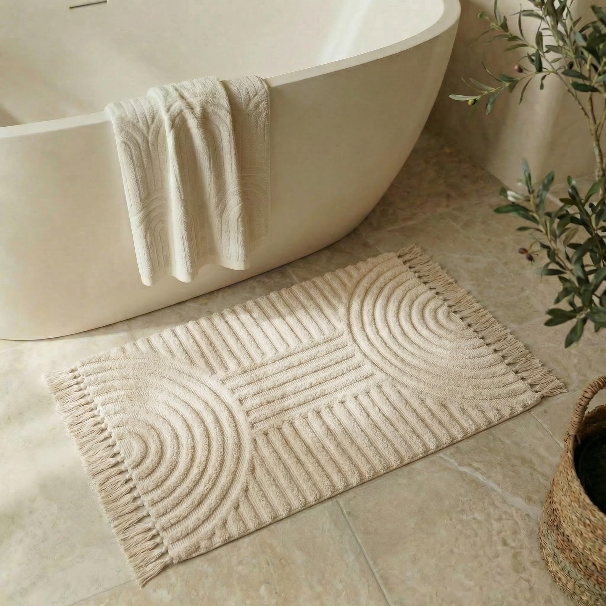KIBAGA Cotton Boho Rug
