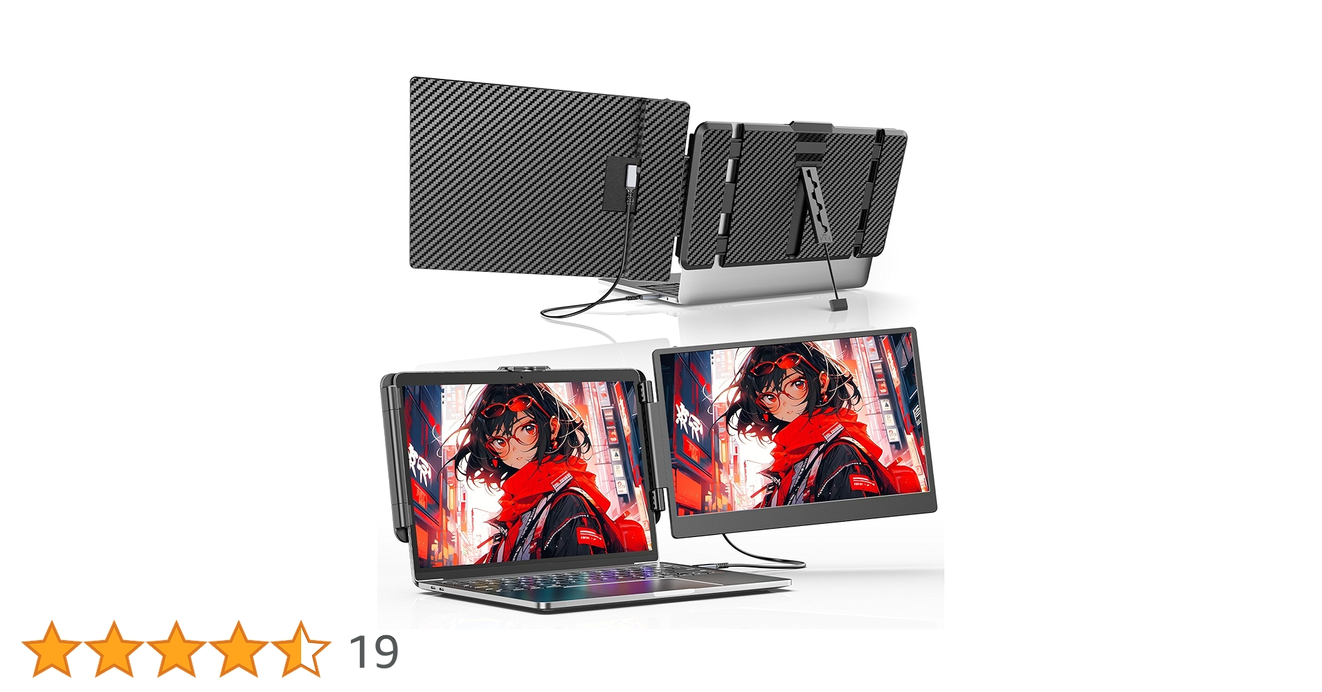 Amazon.co.jp: Alichome S1 デュアルモニター 14インチ FHD 1080P IPS