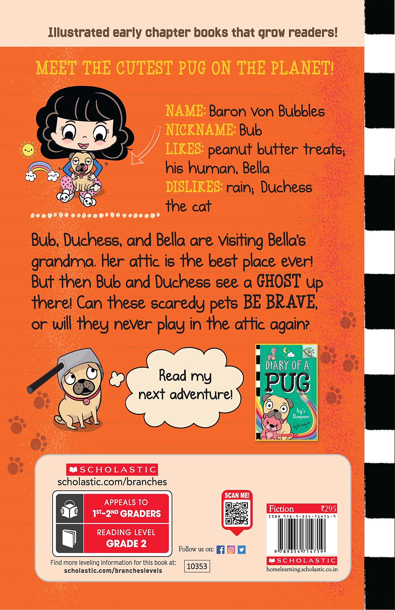 Diary of a Pug #5: Scaredy-Pug (A Branches Book) 1