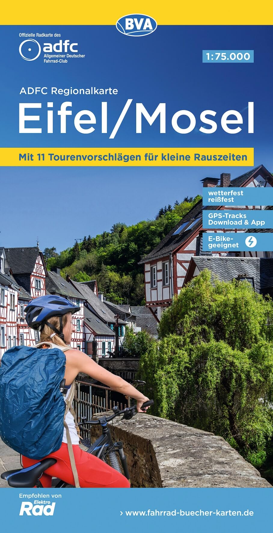 Eifel / Mosel cycling map (Regionalkarte)