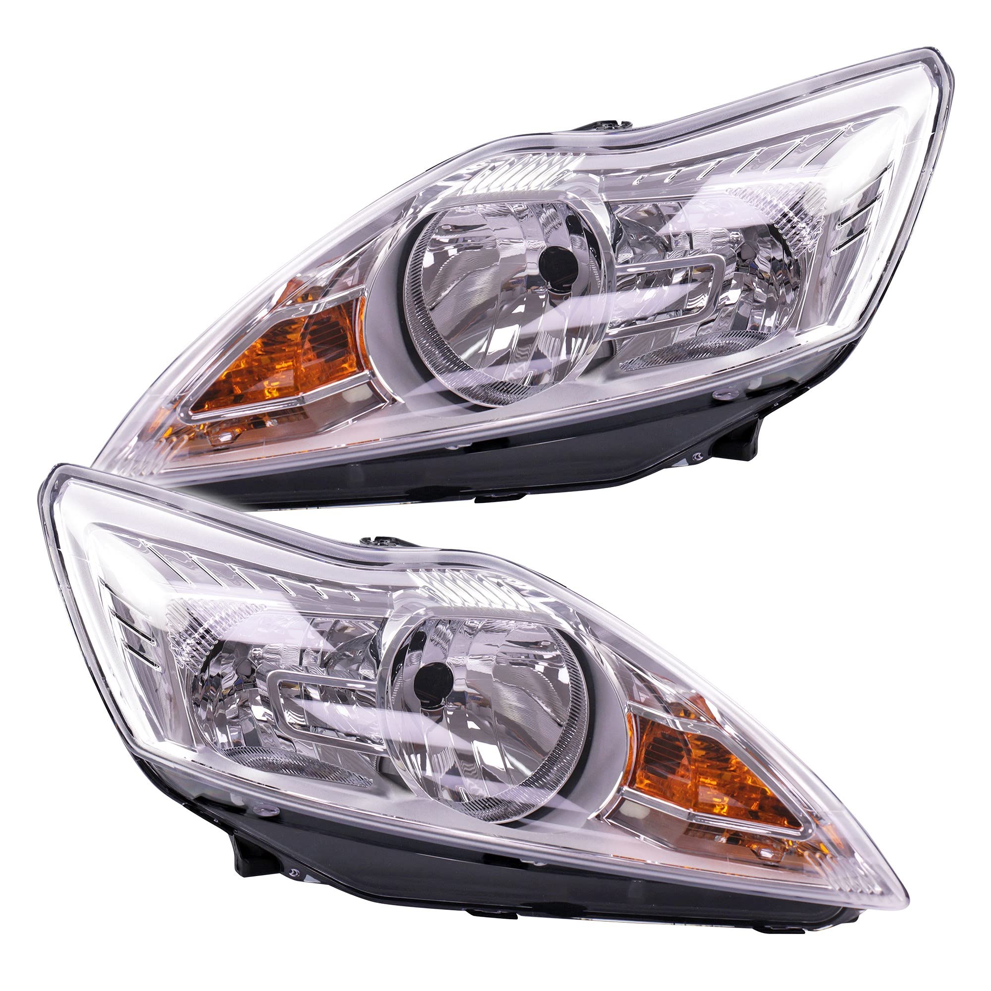 BESTPRICE 2x fari principali anteriori sinistro + destro H1 / H7, compatibile con FORD FOCUS Mk2 (DA_, HCP, DP) (DB_, FCH, DH) (DA_, FFS, DS)