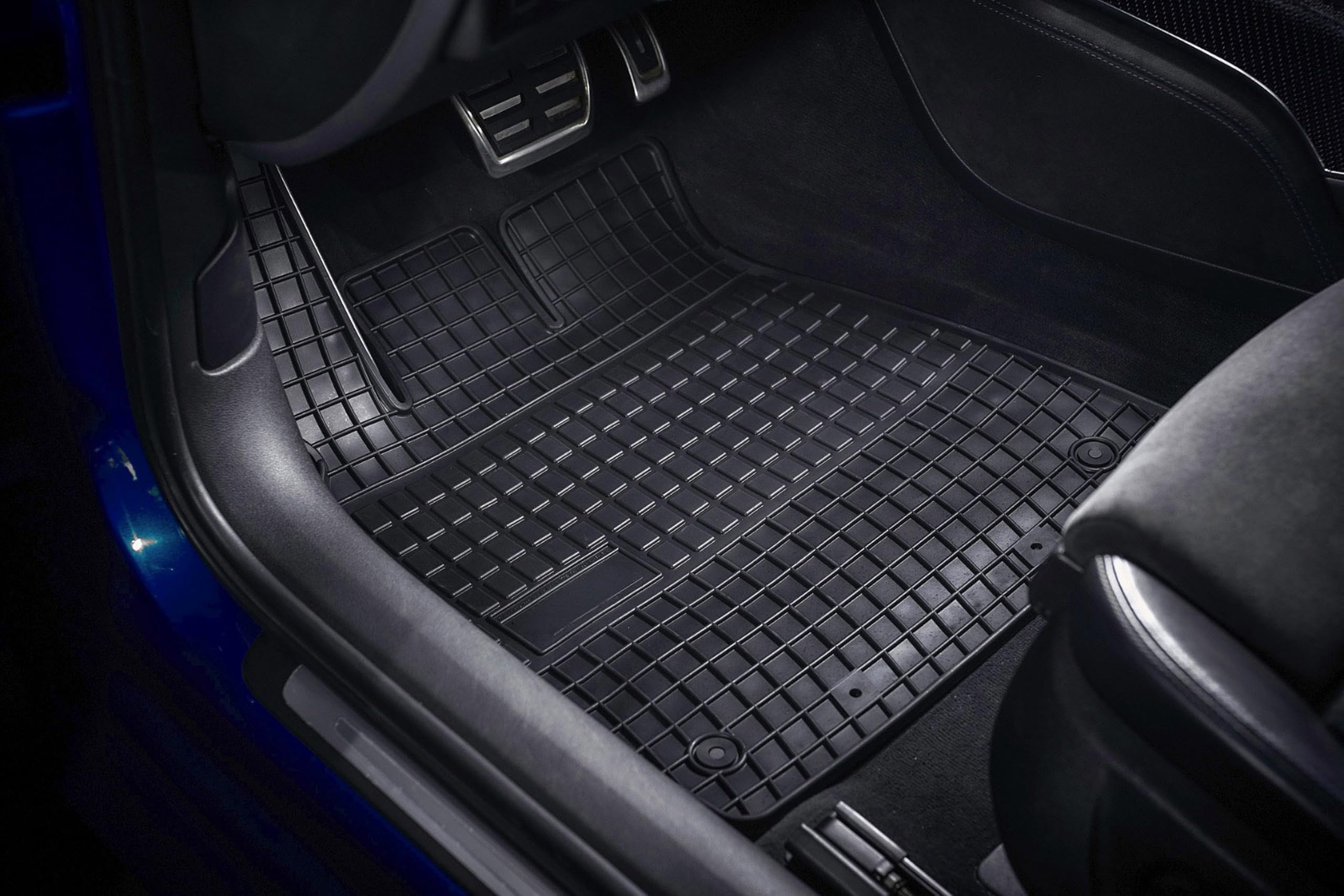 Tappetini in gomma su misura, compatibili con Honda Civic XI (2022) | Qualità: Premium – Vestibilità precisa, antiscivolo, 4 pezzi, nero