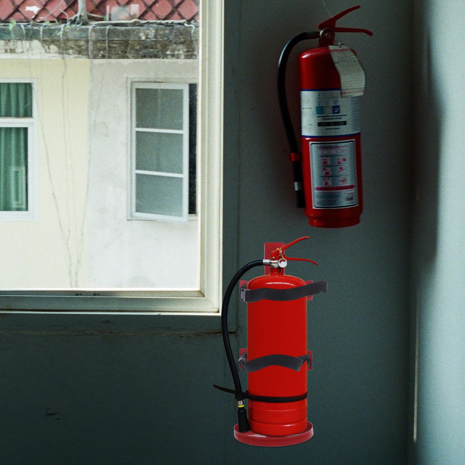 Alipis Soporte de Pared para Extintor de Incendios de Hierro para 2-4 Kg Colgador Resistente y Seguro Soporte para Extintor Doméstico y Comercial Fácil Instalación