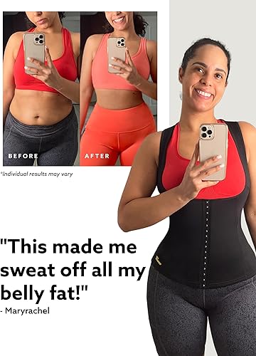 Miniatura 4 de HOT SHAPERS Cami Hot Waist Cincher - Chaleco adelgazante para mujer y moldeador de cuerpo de sauna