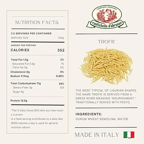 Miniatura 2 de Pasta Trofie RUSTICHELLA, 8.8 onzas