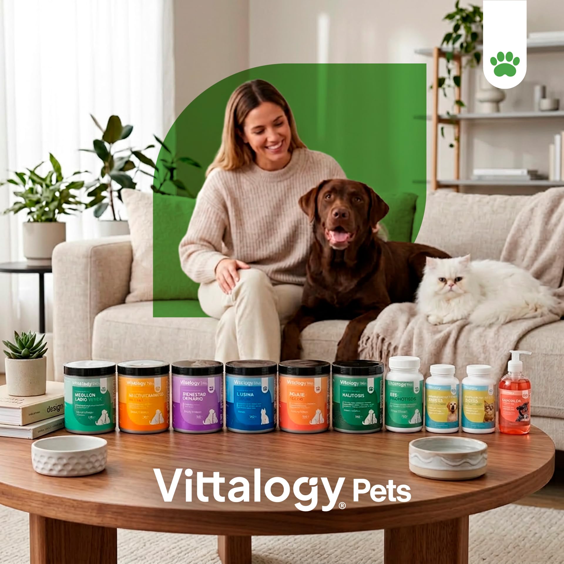 Pre Y Probióticos Perros Gatos Vittalogy | Enterococcus Faecium FOS Y Psyllium | Equilibrio Digestivo Y Restablecimiento De Flora | Fórmula En Polvo De Uso Diario