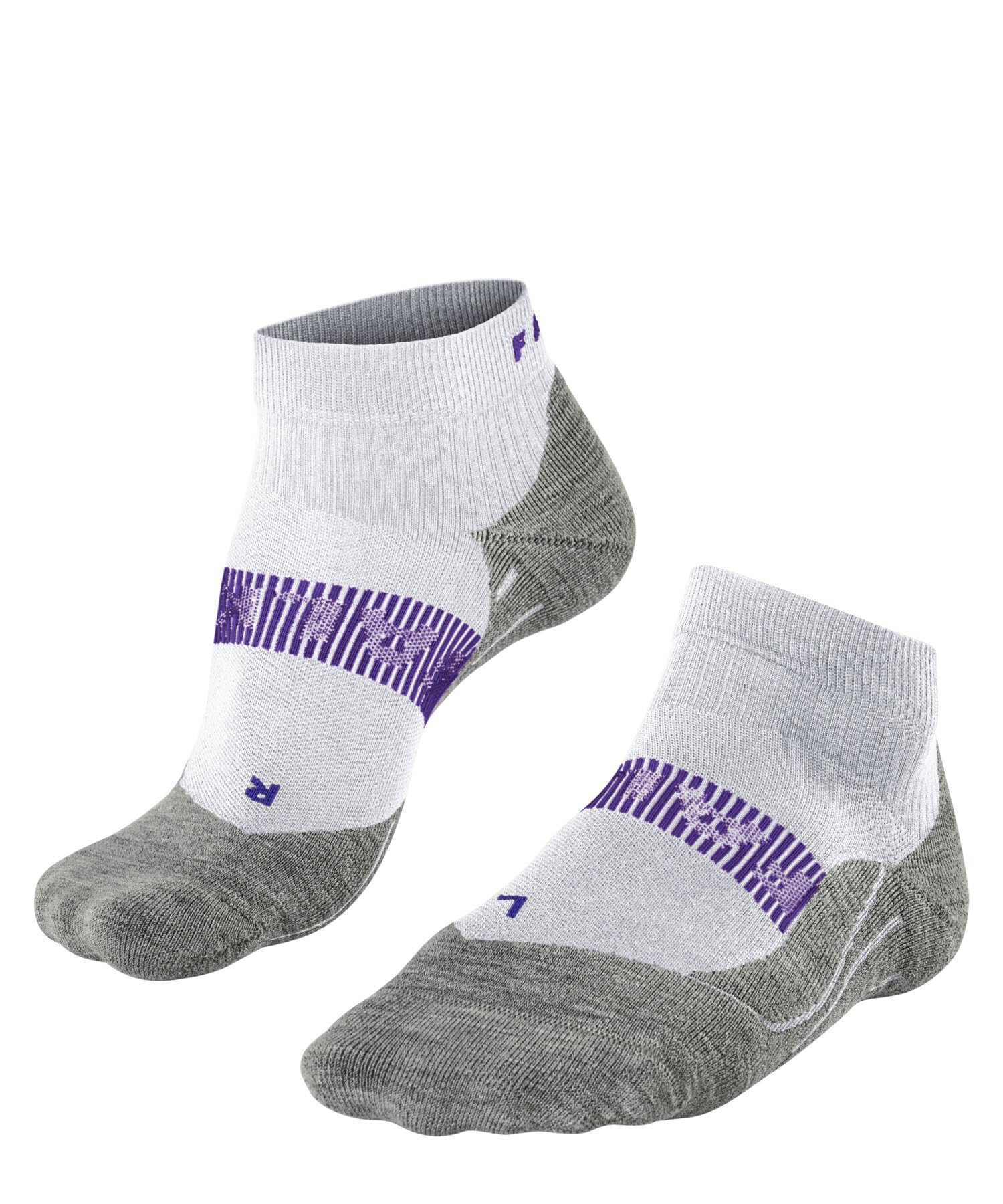 FALKE Women's RU4 Endurance Cool Short W Sso Functional Yarn Anti-Blister 1 Pair Running Socks, White 2008, 7-8