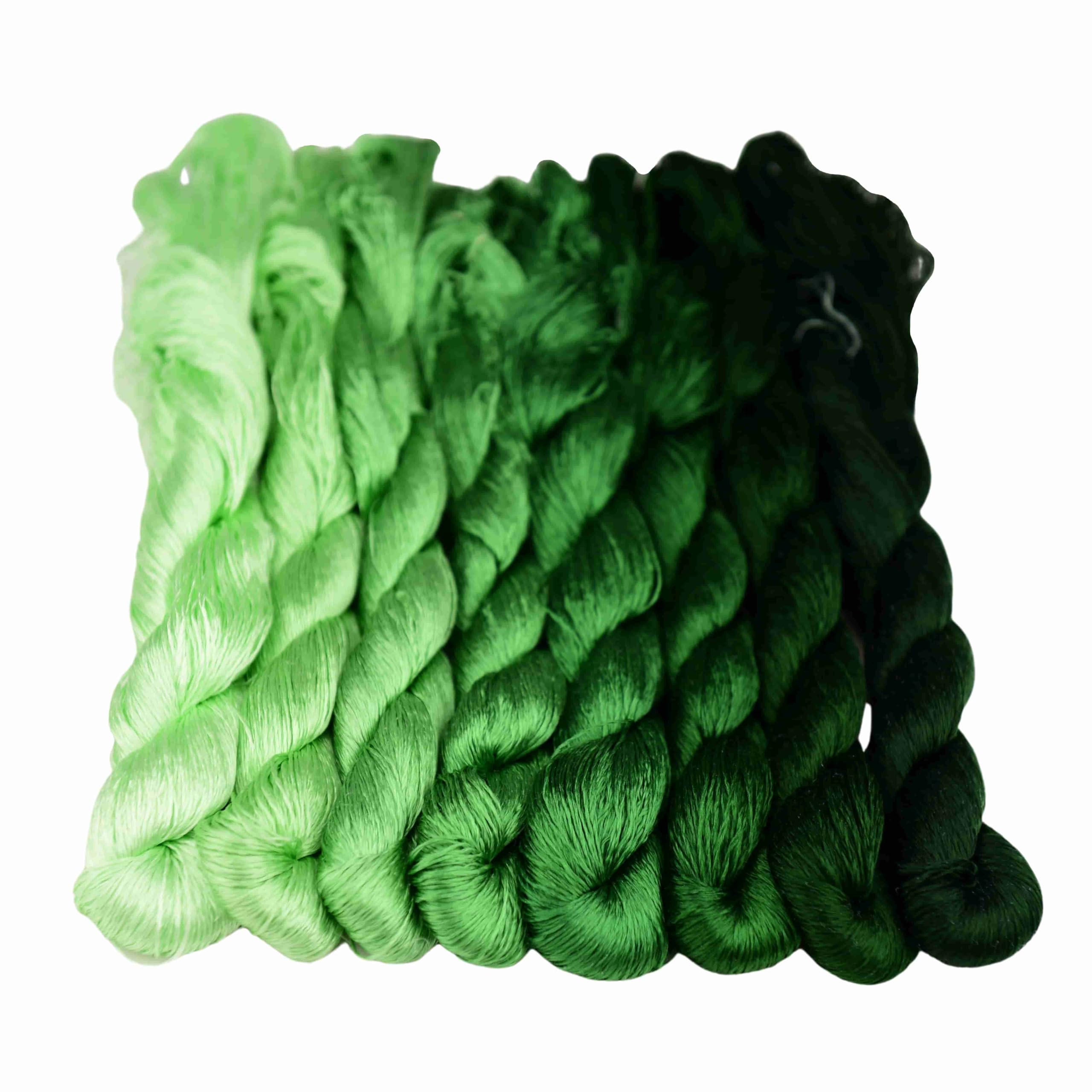 MINGGUXIUYI Natural 100% Silk Thread Handmade Embroidery Thread Floss 880 Metres 8 Colors (31)