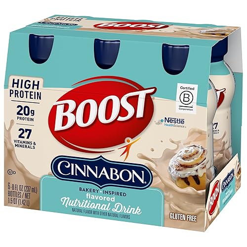 Miniatura 4 de BOOST Bebida nutricional alta en proteínas (Cinnabon, 6 unidades (paquete de 2))