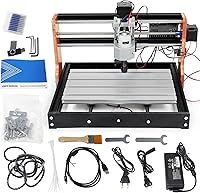 Vista 1 de RATTMMOTOR Upgrade 3018-PRO CNC Wood Router Machine Kit 3 Axis GRBL DIY Mini CNC Engraver Milling Machine+Emergency Stop and Limit Switch for