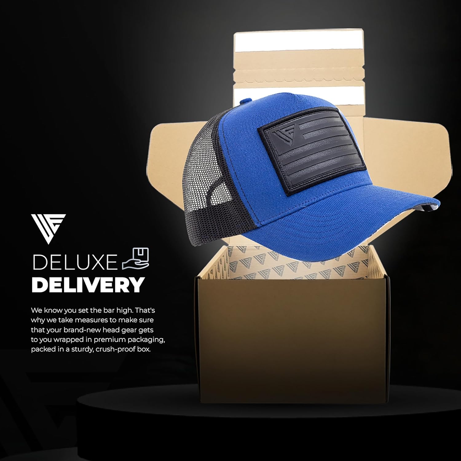 Urban Effort Snapback Trucker Hat | Breathable Mesh Baseball Cap for Men & Women Adjustable Fit American Flag Hat for Casual