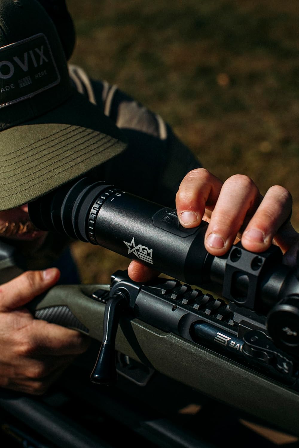 AGM Spectrum-IR Digital Night Vision Rifle Scope – Day/Night Mode Hunting Optics, 1920x1080 HD Sensor, 64GB Video Storage, Wi-Fi Streaming, 600m Range, Dual Power System, Waterproof, Shockproof