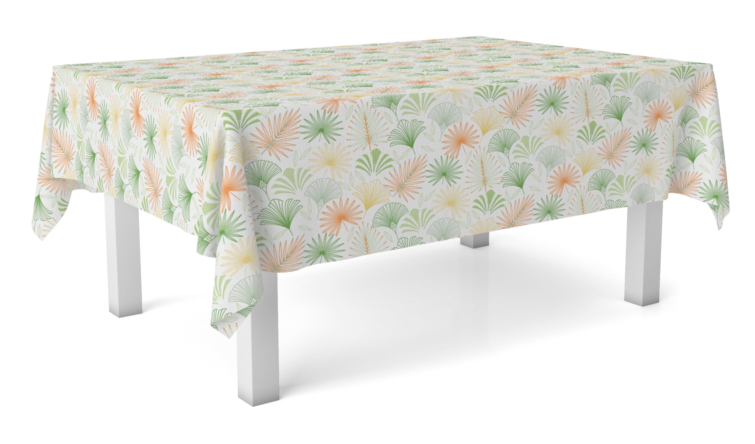 Martina Home Oilcloth Tablecloth Palm Green 140 Round