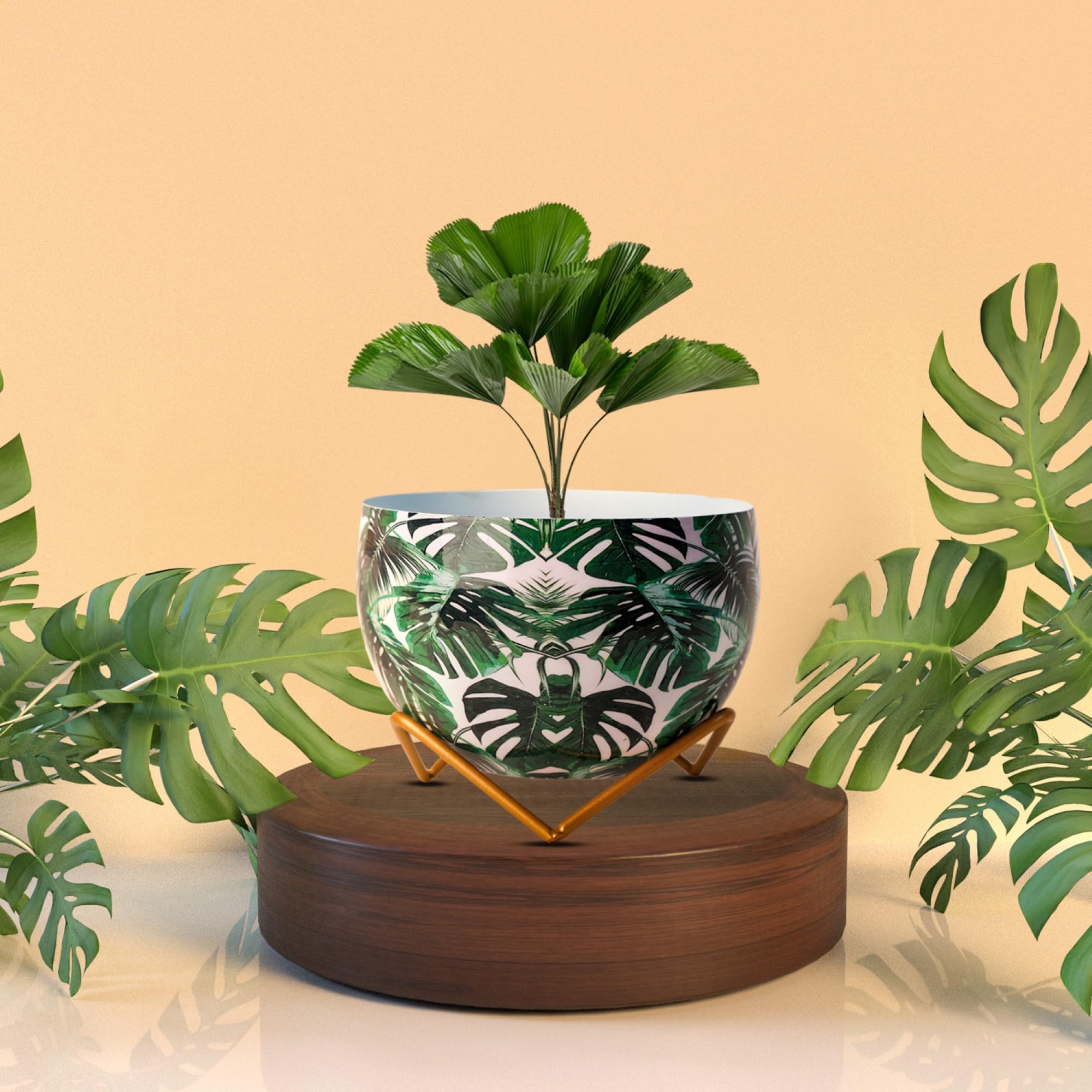 Metal Flower Vase Planter - Elegant Home Décor -2