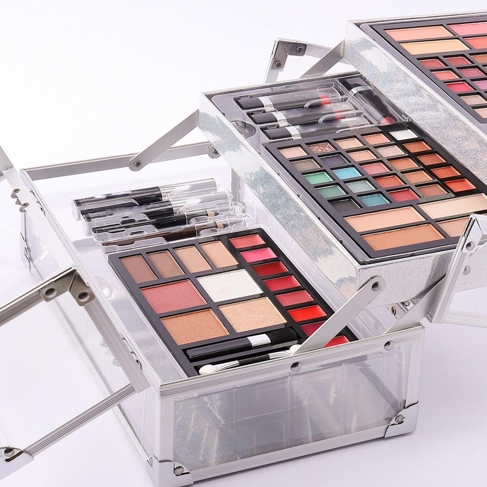 Kit di trucco per adolescenti, kit di per trucchi, set regalo professionale completo – Include: Mascara, palette ombretti, per sopracciglia, rossetto | Kit Di Trucco Completo Per Il Viso Mascara Rossetto E Per Sopracciglia Per Donne Ragazze Adolescenti E