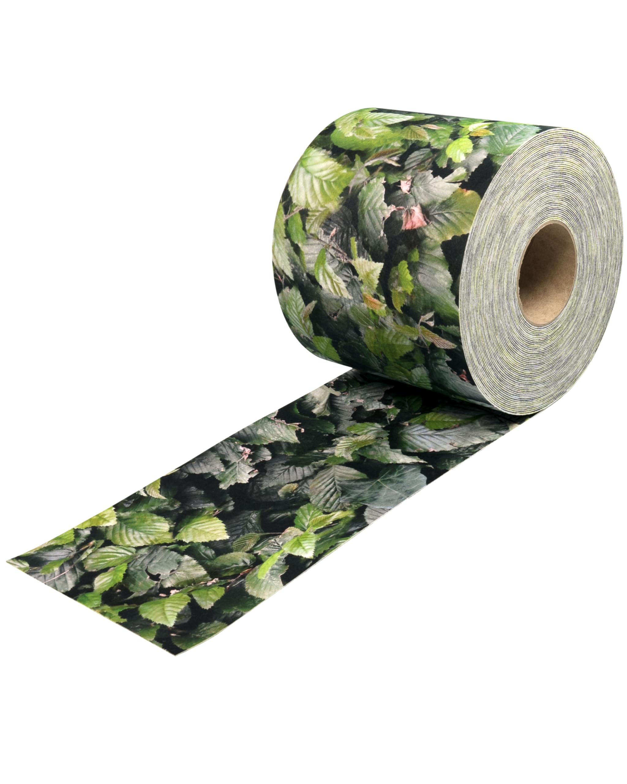 Sichtschutzstreifen Polyester - nachhaltiger Sichtschutz für Doppelstabmattenzaun - Motiv Windschutz 23,4 m x 19 cm - Sichtschutz-Rolle - Buchenhecke