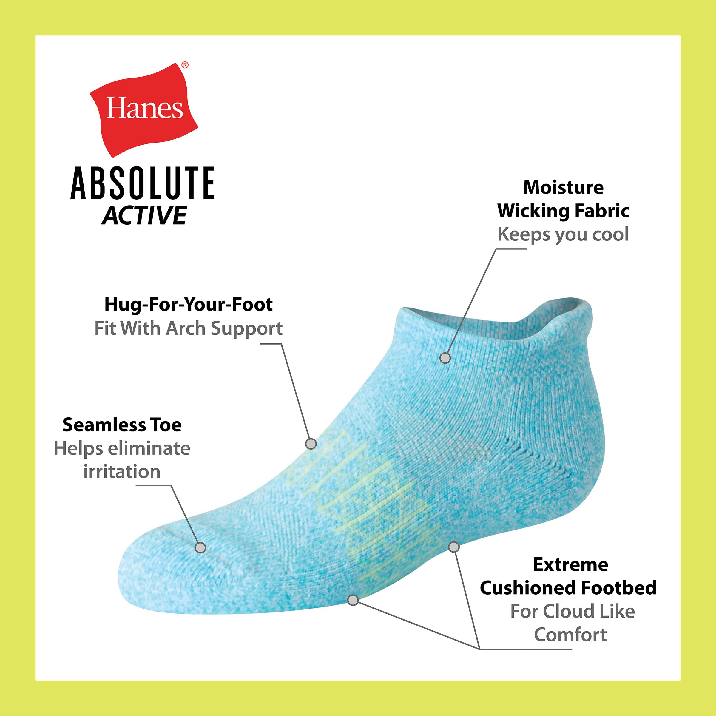 Hanes Mädchen Socken (6er Pack)