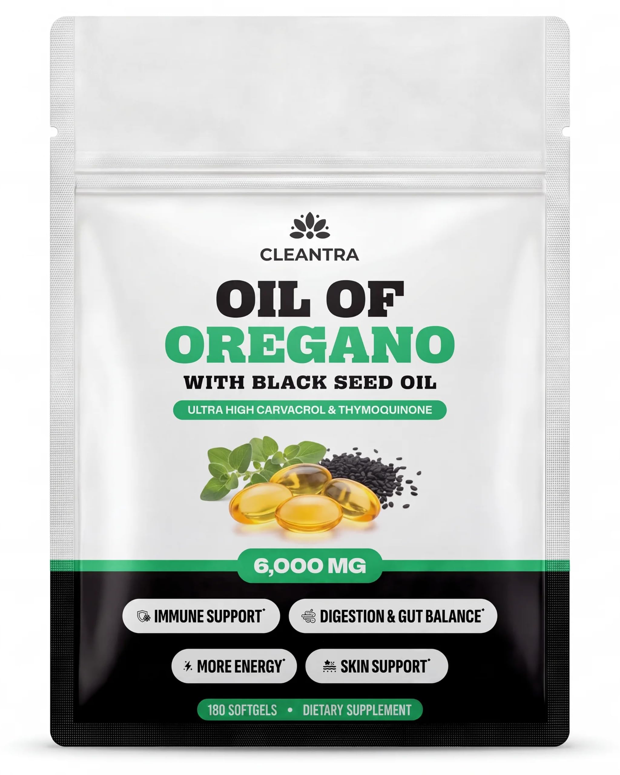 Oil of Oregano with Black Seed Oil – Softgels — Amazon image 7