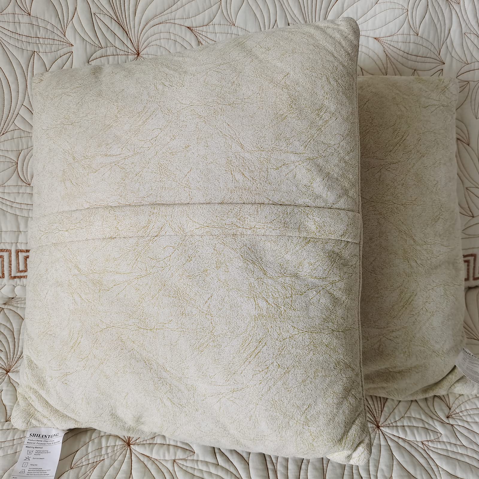 Bed Throw Pillow 20 x 20 Inch Set of 2 Polyester Fiber Stuffer Pillow Decorative Throw Pillow for
