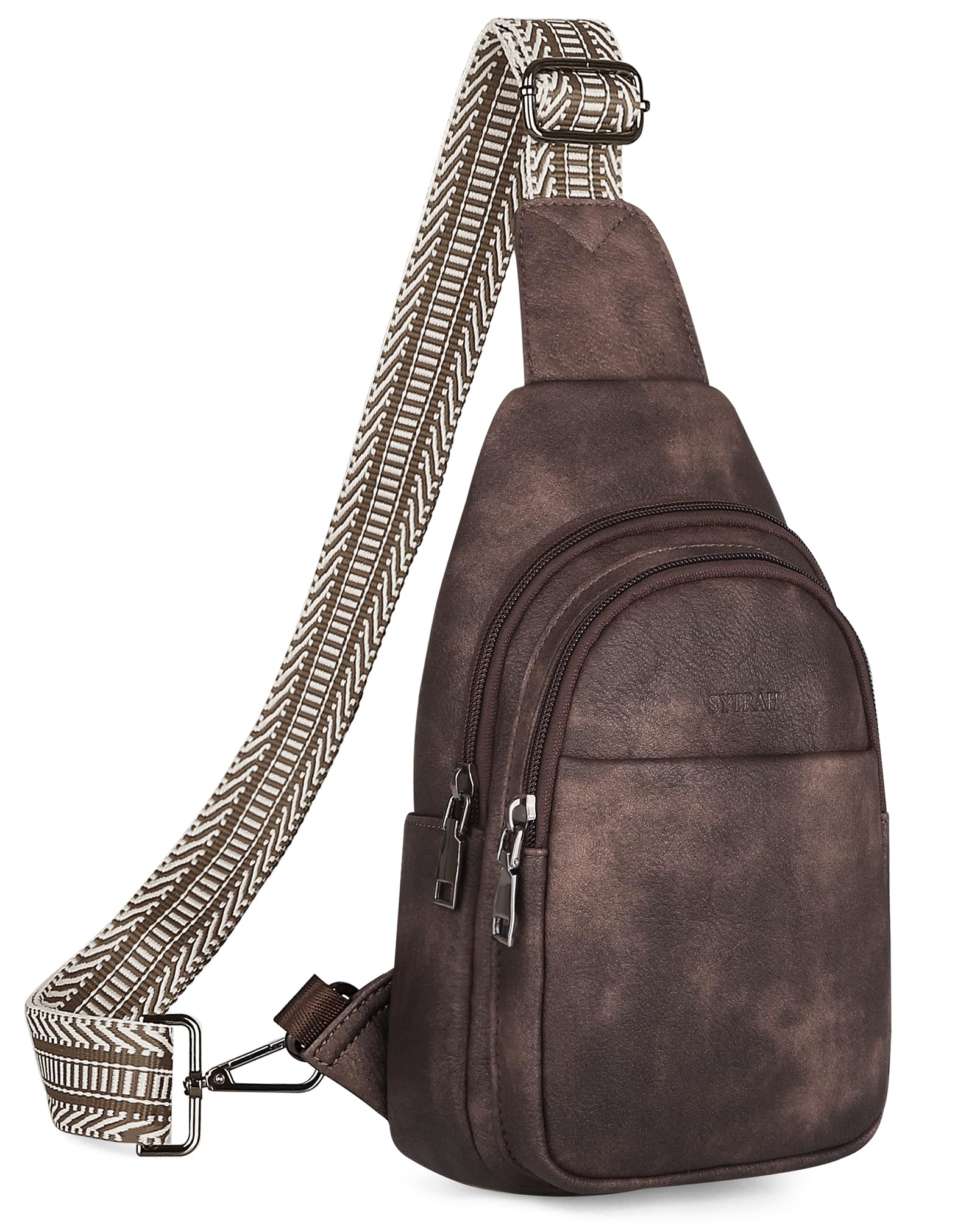 Sling Bag for Women Crossbody Bags Purse for Women Trendy Vegan Leather Fanny Pack with Adjustable Strap