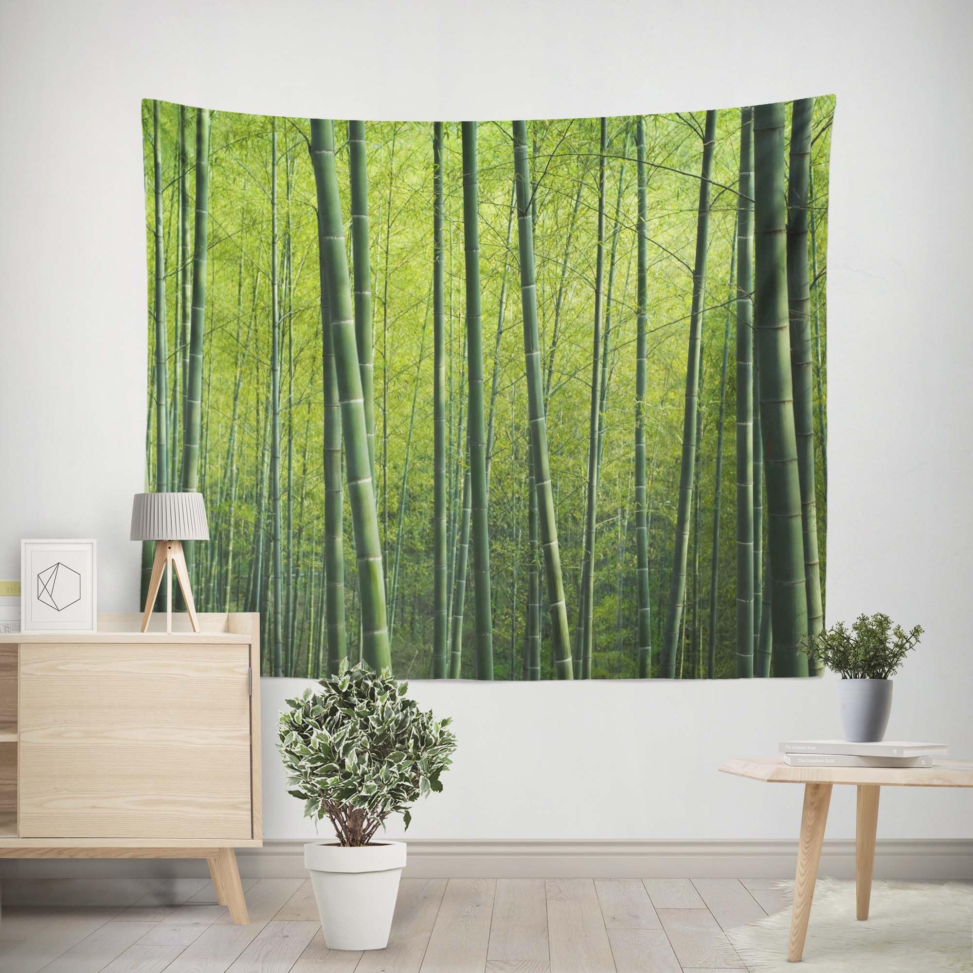 Teppich Wandbehang Strandtuch XXL Wald Wandteppich Nordisch Wandtuch Vorhang Wohnzimmer Schlafzimmer Wandbehang Dekoration 350x250cm